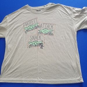 Star Wars Green Pajama Top / Baby Yoda / Grogu / Size Large